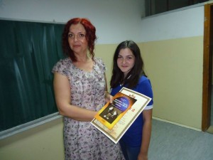 Jelena Keljac, 2. mesto na Republickom takmicenju na dodeli nagrada